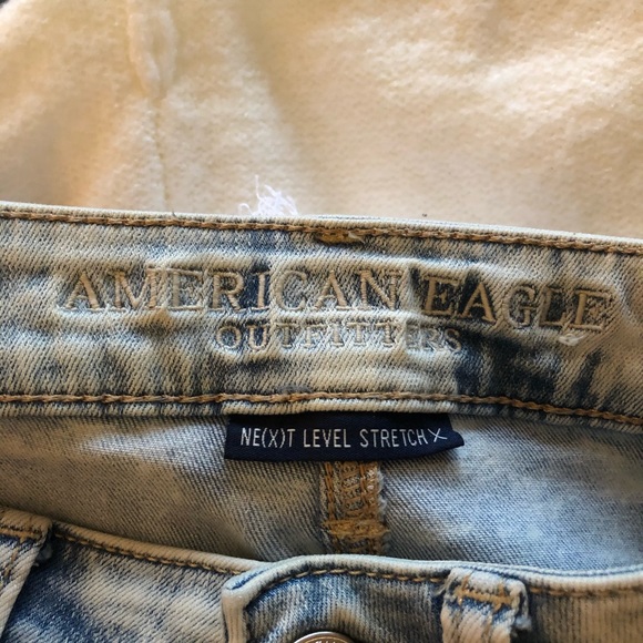 Light wash destroyed jeans American eagle - Picture 6 of 7